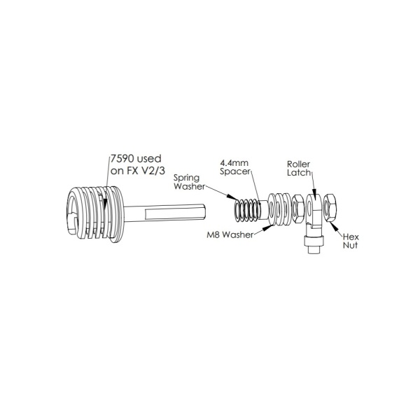 Fireline Freestanding FX Complete Spindle Assembly V2